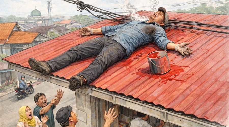 Ilustrasi - Korban Tersengat Listrik